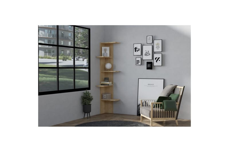 Ruigoord Bokhylla 40 cm - Ek - Förvaring - Hylla - Bokhylla