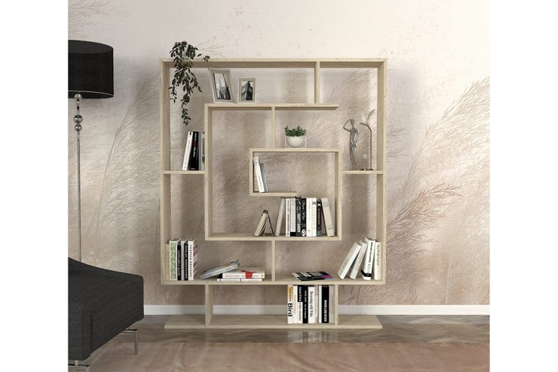 Sarmasik Bokhylla 124,8 cm - Beige - Förvaring - Hylla - Bokhylla