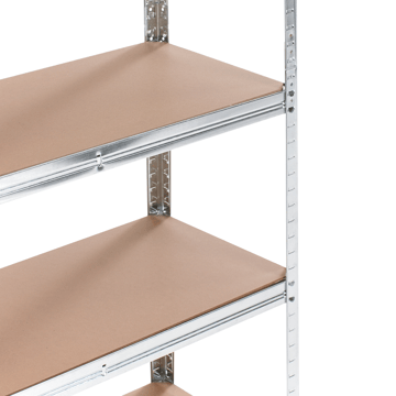 Set med 2 Garagehyllor Xitta 75 cm - Silver/Brun - Förvaring - Hylla - Utomhushylla