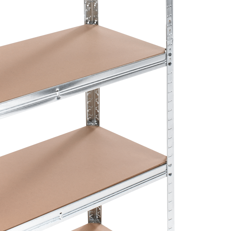 Set med 2 Garagehyllor Xitta 75 cm - Silver/Brun - Förvaring - Hylla - Utomhushylla