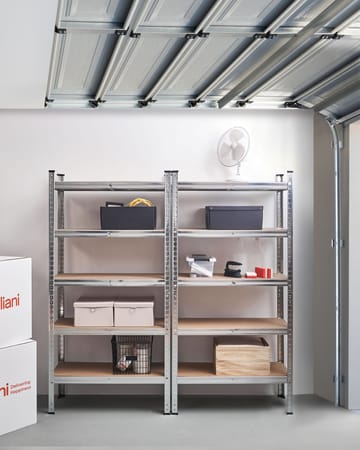 Set med 2 Garagehyllor Xitta 75 cm - Silver/Brun - Förvaring - Hylla - Utomhushylla