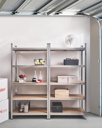 Set med 2 Garagehyllor Xitta 90 cm - Silver/Brun - Förvaring - Hylla - Utomhushylla