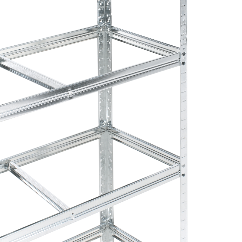 Set med 2 Garagehyllor Xitta 90 cm - Silver/Brun - Förvaring - Hylla - Utomhushylla