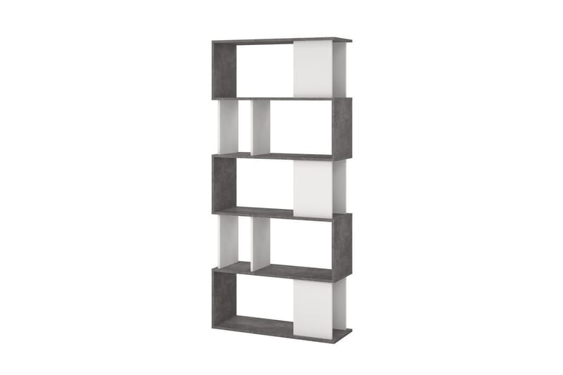 Shivani Bokhylla 80 cm - Mörkgrå/Vit - Förvaring - Hylla - Bokhylla