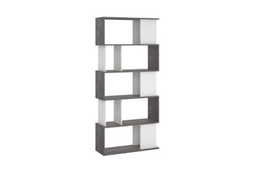 Shivani Bokhylla 80 cm - Mörkgrå/Vit - Förvaring - Hylla - Bokhylla