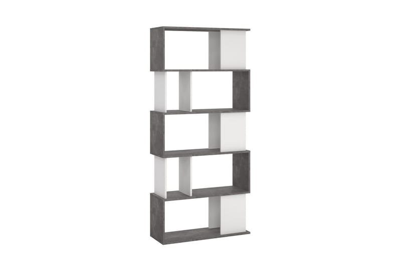 Shivani Bokhylla 80 cm - Mörkgrå/Vit - Förvaring - Hylla - Bokhylla
