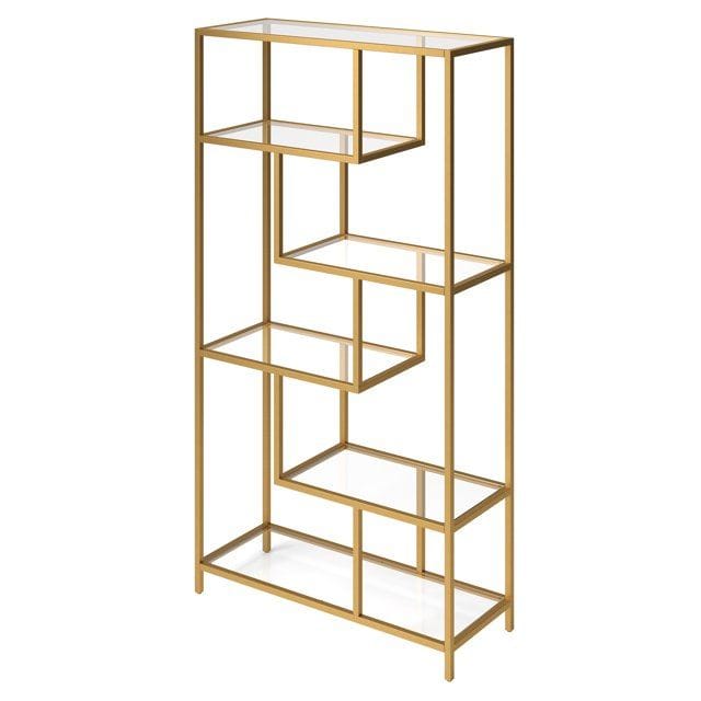 Sorena Bokhylla 90x172 cm - Guld/transparent - Förvaring - Hylla - Bokhylla