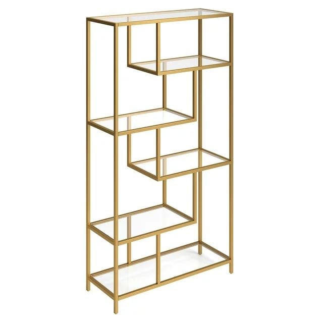 Sorena Bokhylla 90x172 cm - Guld/transparent - Förvaring - Hylla - Bokhylla