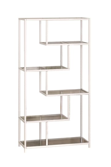 Sorena Bokhylla 90x172 cm - Vit och transparent - Förvaring - Hylla - Bokhylla