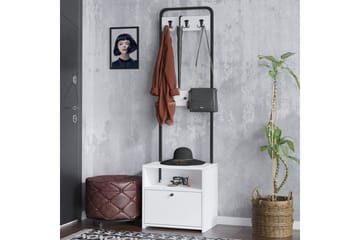 Springhill Hatthylla 50 cm - Svart/Vit - Förvaring - Hylla - Hatthylla