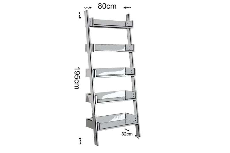 Comfortale Bokhylla - Brun - Förvaring - Hylla - Steghylla & trapphylla
