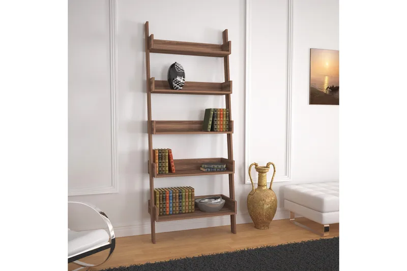 Comfortale Bokhylla - Valnöt - Förvaring - Hylla - Steghylla & trapphylla