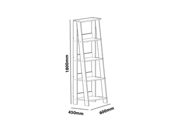 Decorotika Bokhylla/Trapphylla - Vit - Förvaring - Hylla - Steghylla & trapphylla
