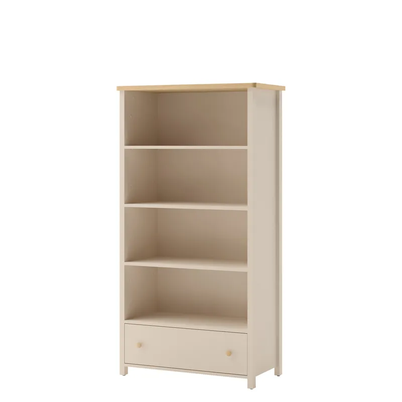 Storys bokhylla 85x162 cm, Beige, ek