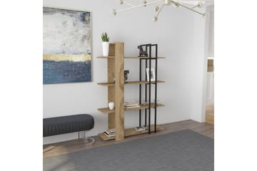 Thyra Bokhylla 120 cm - Ek/Svart - Förvaring - Hylla - Bokhylla