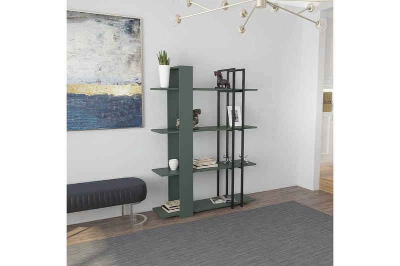 Thyra Bokhylla 120 cm - Grön/Svart - F�örvaring - Hylla - Bokhylla