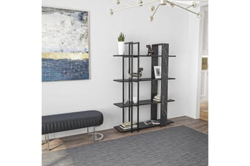 Thyra Bokhylla 120 cm - Svart/Vit - Förvaring - Hylla - Bokhylla