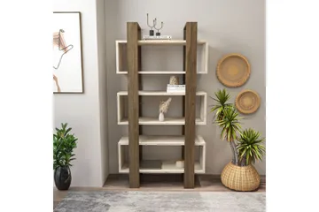 Thyric Bokhylla 80 cm - Valnöt/Travertine - Förvaring - Hylla - Bokhylla