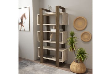 Thyric Bokhylla 80 cm - Valnöt/Travertine - Förvaring - Hylla - Bokhylla