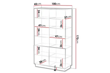 Torvalen Bokhylla 100 cm - Svart - Förvaring - Hylla - Bokhylla