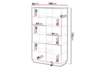 Torvalen Bokhylla 100 cm - Vit - Förvaring - Hylla - Bokhylla