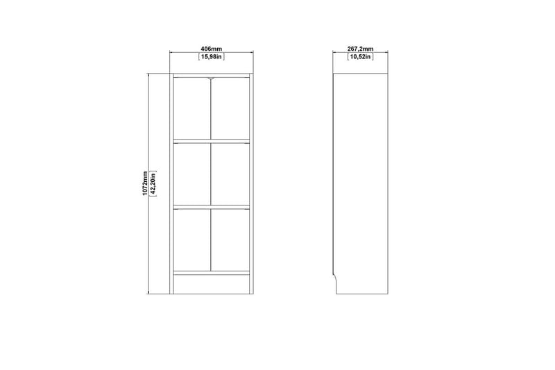 Trysil Bokhylla 40,6 cm - Brun - Förvaring - Hylla - Bokhylla