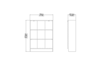 Trysil Bokhylla 79 cm - Natur - Förvaring - Hylla - Bokhylla