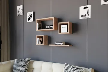 Andifli Vägghylla 40x44 cm - Grön - Förvaring - Hylla - Vägghylla