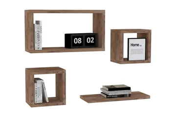 Andifli Vägghylla 40x44 cm - Grön - Förvaring - Hylla - Vägghylla