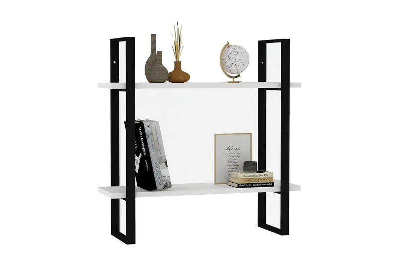 Andifli Vägghylla 70x70 cm - Vit - Förvaring - Hylla - Vägghylla