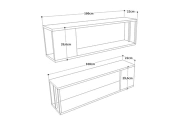 Aobrey Vägghylla 22x100 cm - Natur - Förvaring - Hylla - Vägghylla
