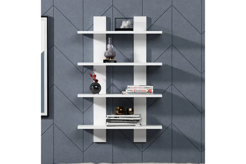 Aposonga Vägghylla 60x16 cm - Vit - Förvaring - Hylla - Vägghylla