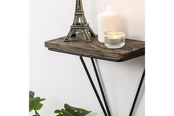 Arsenal Vägghylla 15x27 cm - Svart/Valnöt - Förvaring - Hylla - Vägghylla