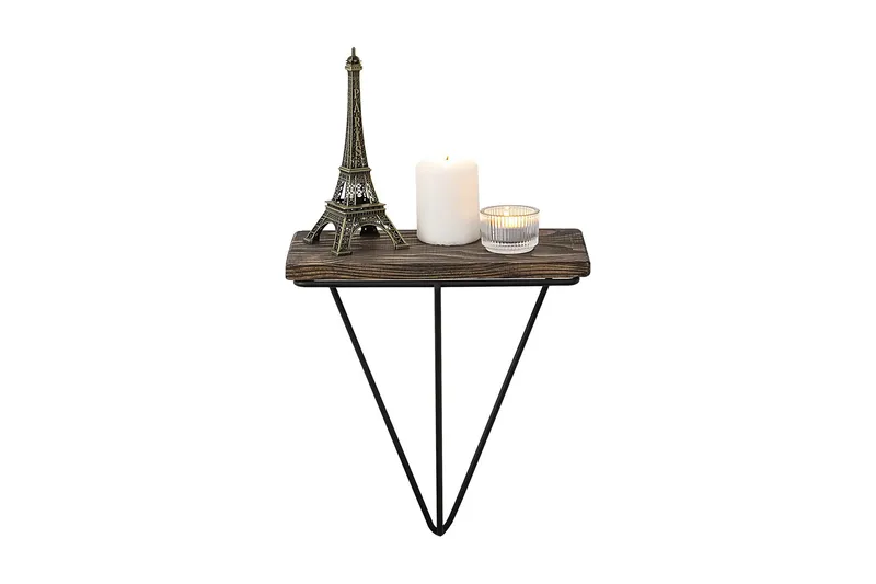 Arsenal Vägghylla 15x27 cm - Svart/Valnöt - Förvaring - Hylla - Vägghylla