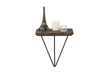 Arsenal Vägghylla 15x27 cm - Svart/Valnöt - Förvaring - Hylla - Vägghylla