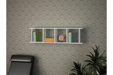 Asillane Vägghylla 4 Fack - Vit - Förvaring - Hylla - Vägghylla