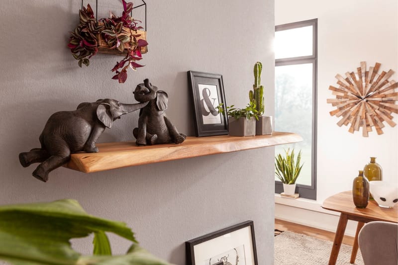 Belleview Vägghylla 80x25 cm - Trä/natur - Förvaring - Hylla - Vägghylla