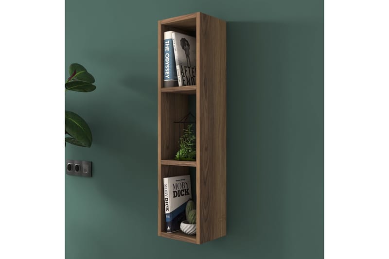 Bennerto Vägghylla 19x22 cm - Valnöt - Förvaring - Hylla - Vägghylla