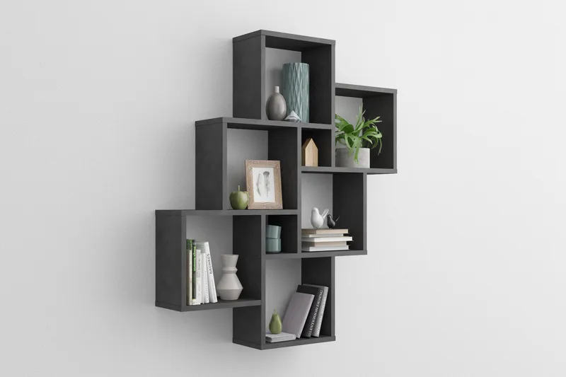 Brishana Vägghylla 81 cm - Svart - Förvaring - Hylla - Vägghylla