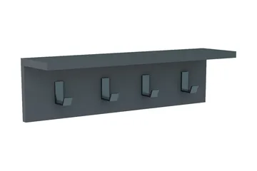Casden Vägghylla 15 cm - Antracit - Förvaring - Klädförvaring - Klädhängare - Krokar