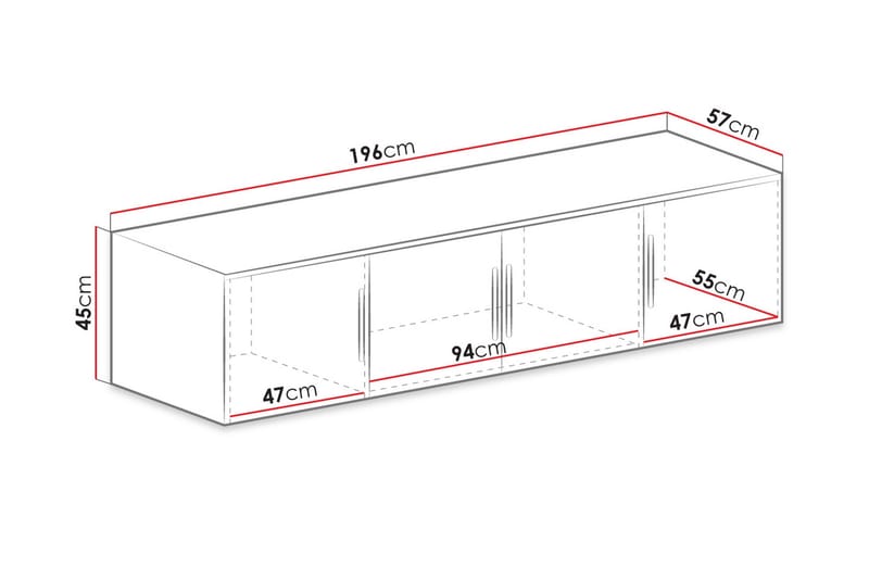 Chavez Vägghylla Ek - Förvaring - Hylla - Vägghylla