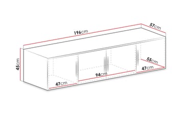 Chavez Vägghylla Grå - Förvaring - Hylla - Vägghylla