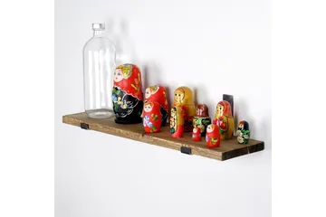 Chealsie Vägghylla 60 cm - Svart/Valnöt - Förvaring - Hylla - Vägghylla