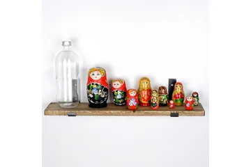 Chealsie Vägghylla 60 cm - Svart/Valnöt - Förvaring - Hylla - Vägghylla