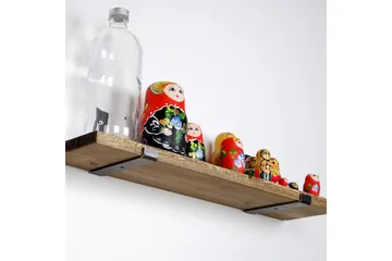 Chealsie Vägghylla 60 cm - Svart/Valnöt - Förvaring - Hylla - Vägghylla