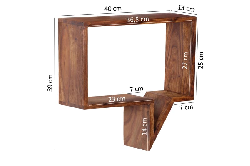 Clutts Vägghylla 2-pack - Trä/natur - Förvaring - Hylla - Vägghylla