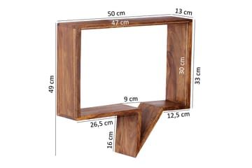 Clutts Vägghylla 2-pack - Trä/natur - Förvaring - Hylla - Vägghylla