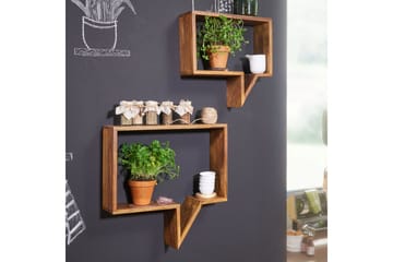 Clutts Vägghylla 2-pack - Trä/natur - Förvaring - Hylla - Vägghylla