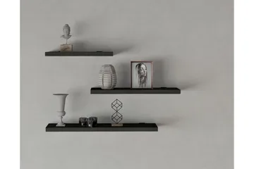 Cordin Vägghylla 2x30 cm 3-pack - Antracit - Förvaring - Hylla - Vägghylla