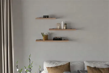 Cordin Vägghylla 2x30 cm 3-pack - Natur - Förvaring - Hylla - Vägghylla